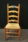 Ladder Back Chair with Woven Seat