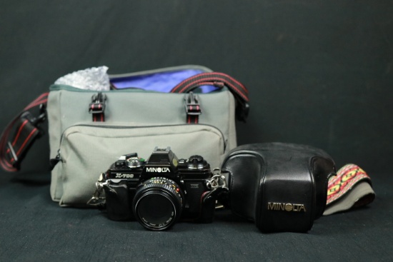 Minolta X-700 Camera In Leather Case