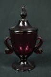 Amethyst Double Handled Candy Dish