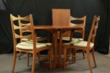 Lane Mid Century Modern Dining Table & 4 Chairs