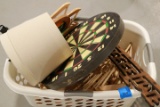 Box of Wooden Hangers