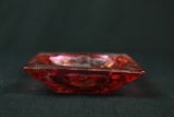 Cranberry Glass Ashtray