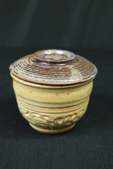 Covered Pottery Dish