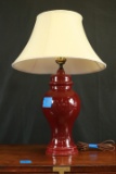 Red Ceramic Lamp