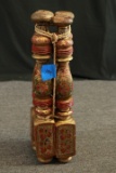 4 Hand Painted Table Legs