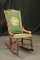Victorian Rocker With Needle Point Seat & Back