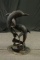 Metal Dolphin Statue Yard Art