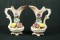 Pair Of Porcelain Mantle Vases