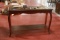 Cherry Hall Table With Glass Top