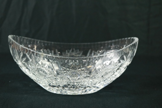 Oval Crystal Bowl