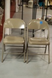 2 Metal Folding Chairs