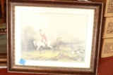 Framed Hunting Scene