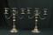 Pair Of Silver Plated Candelabras