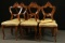 Set Of 6 Rosewood Biedermeier Chairs