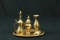 Miniature Brass Table Set