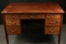 Mahogany Inlayed Kneehole Desk