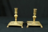 Pair Of Brass Candle Stick Holders