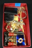 Box Of Misc. Jewelry & A Pair Of Opera Glasses