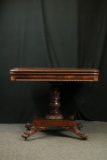 Mahogany Period Clawfoot Game Table