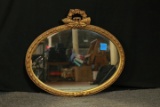 Gold Framed Oval Mirror