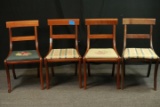 4 Mahogany Chairs