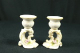 Pair Of Signed Candle Holders