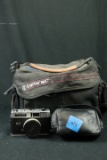 Yumeka Camera & Minolta Camera With 35mm Lens, Flash, 70-300mm Lens, & Bag