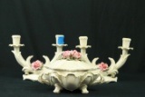 Capademonte Double Candle Holder & Covered Bowl