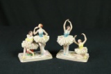 2 Dresden Ballerina Figurines