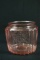 Pink Depression Glass Cookie Jar With No Lid