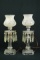 Pair Of Electric Lamps With Prisms