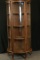 Modern Oak Bow Front China Cabinet