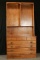 Ethan Allen Maple 5 Drawer Chest With Book Cased Top