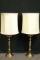 Pair Of Brass Lamps