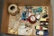 Box Of Assorted Cars, Bank, Knobs, Perfume Bottles, Etc.