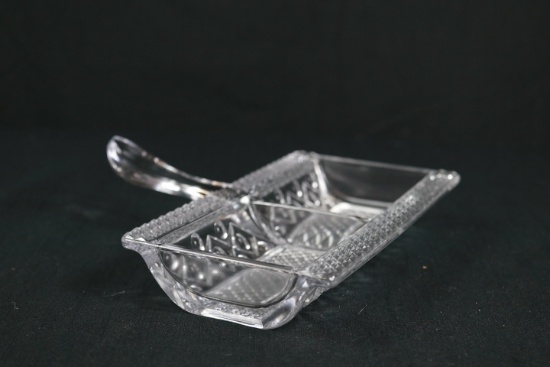 Pressed Glass Divided Tray
