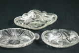 3 Crystal Bowls