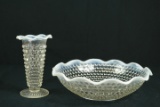 Hobnail Vase & Hobnail Bowl