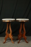 Pair Of Marble Top Tables