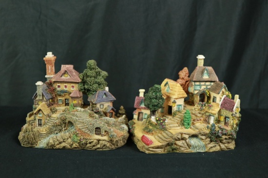 2 Village Figurines