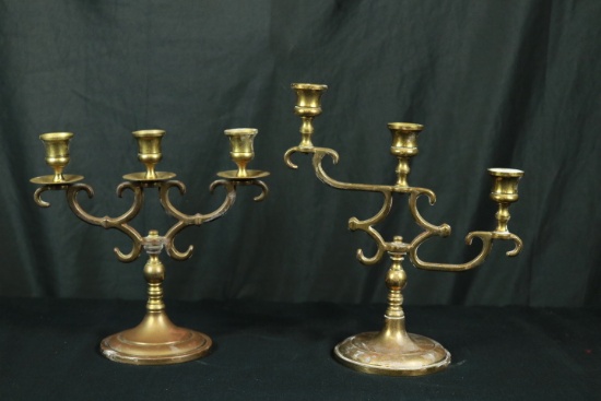 2 Brass Candelabras