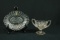 Double Handled Glass & Oval Plate