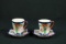 2 Hand Painted Nippon Cups & Saucers