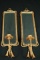 2 Wall Sconces With Mirror Backs