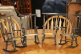 4 Doll Rocking Chairs