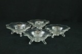 4 Glass Candle Holders