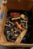 Box Of Misc. Tools & Hardware