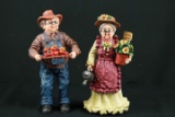 2 Farmer Figurines