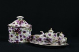 Miniature Tea Set & Covered Dish