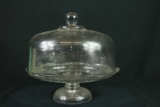 Glass Cake Stand With Top